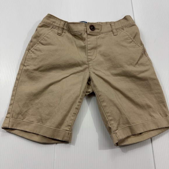 485. Girls Old Navy Khaki Flat Front Shorts (L 10-12) - Picture 1 of 5